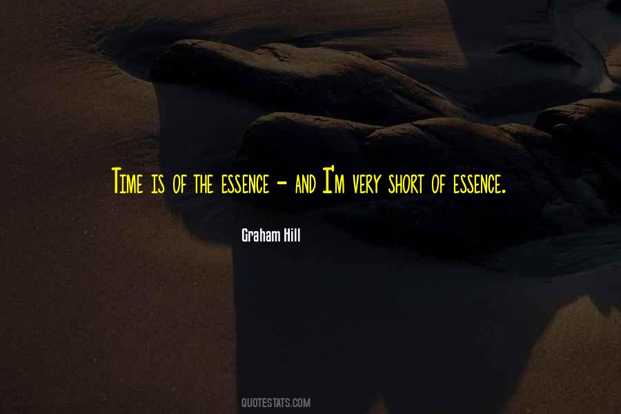Quotes About Essence Of Time #1151179