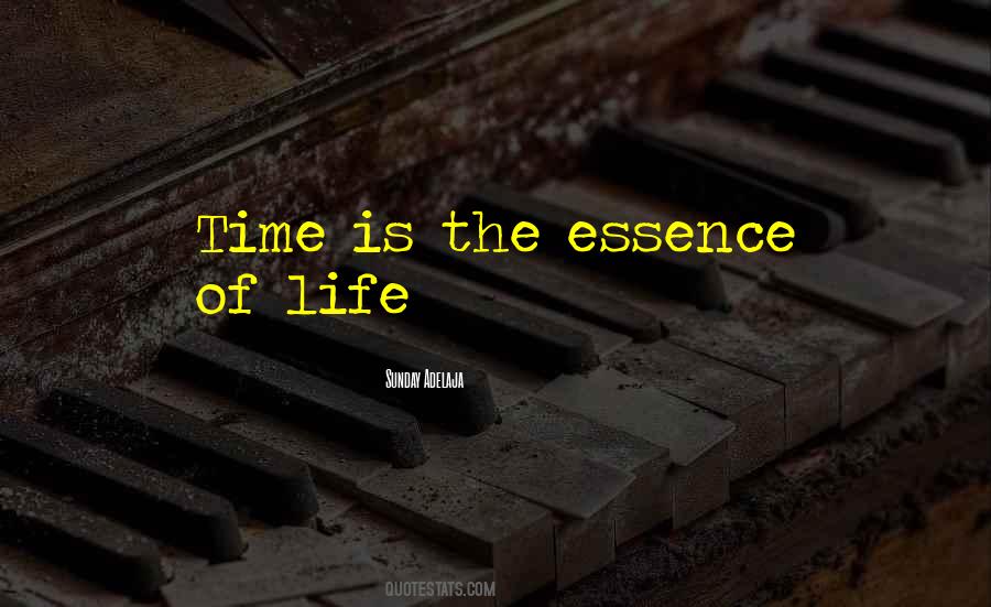 Quotes About Essence Of Time #1240633