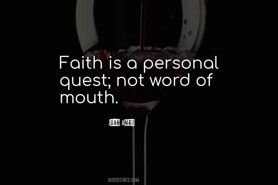 Quotes About Word Of Mouth #129243