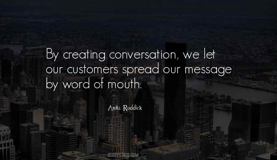 Quotes About Word Of Mouth #1745937