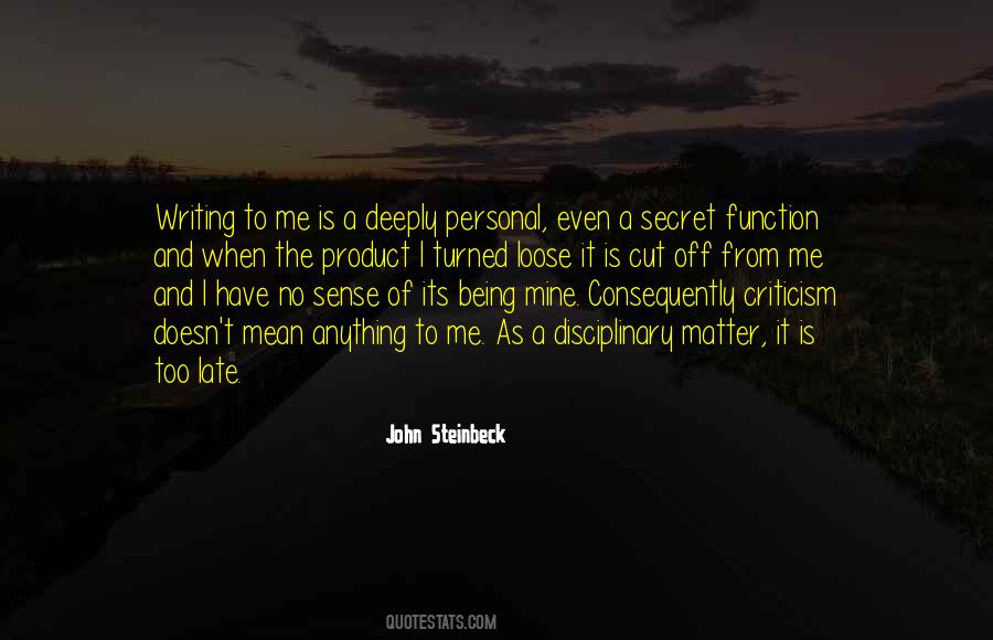Being Turned Off Quotes #1235553