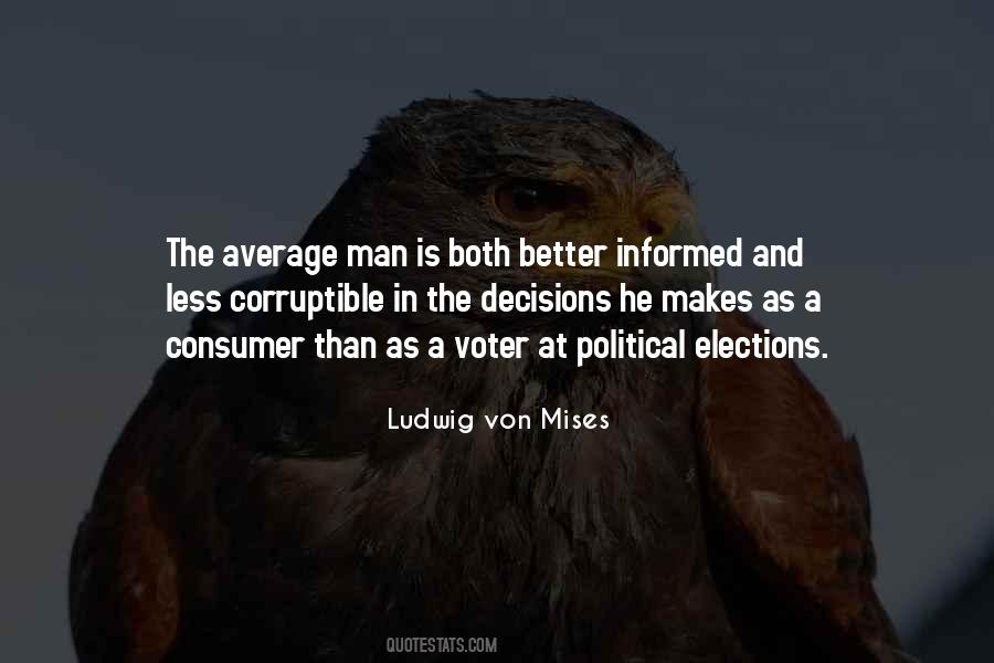 Quotes About The Average Voter #278261