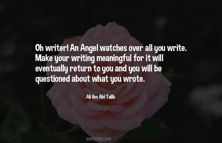 Quotes About Meaningful Writing #1107666