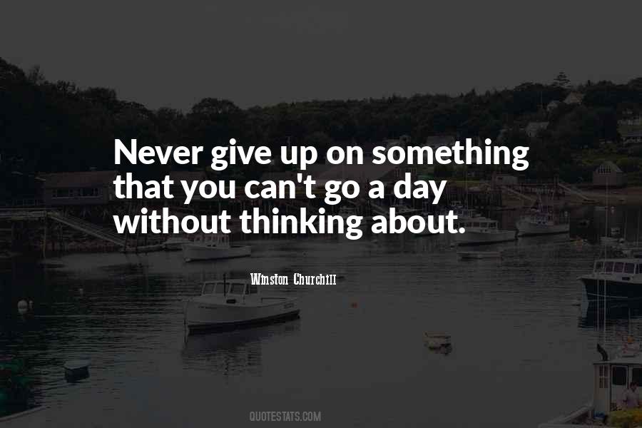 Quotes About Never Give Up On Something #1635254