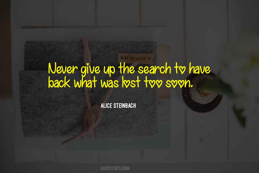 Quotes About Never Give Up On Something #33365