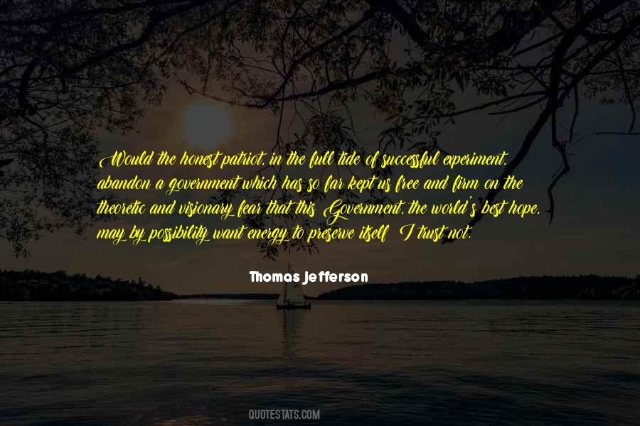Quotes About Fear And Government #1630915