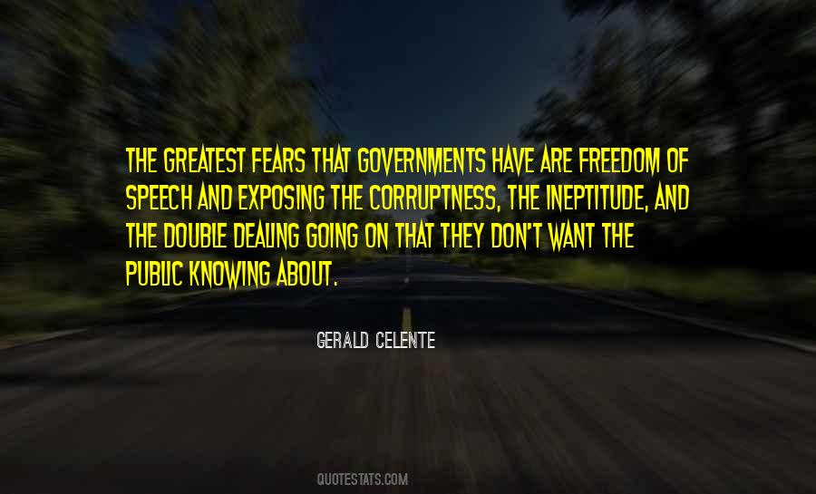 Quotes About Fear And Government #1863449