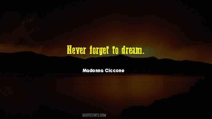 Never Forget To Dream Quotes #971791