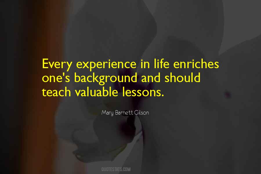 Experience Life Lessons Quotes #20080