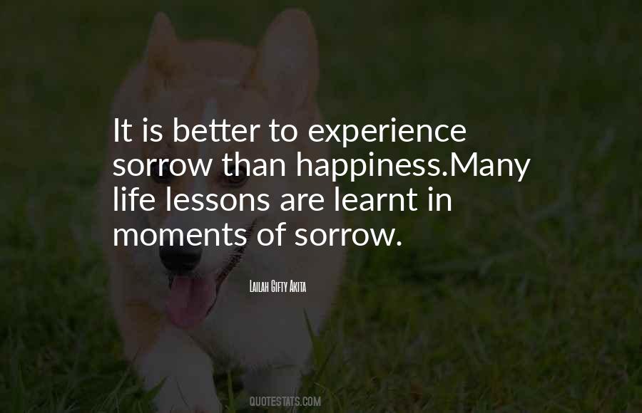 Experience Life Lessons Quotes #288805