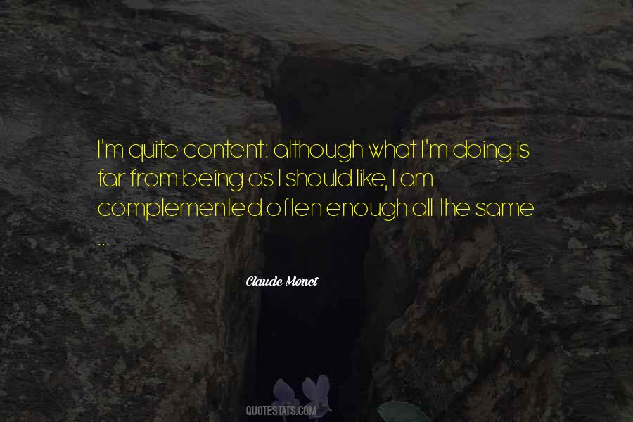 Quotes About Being Content #147765