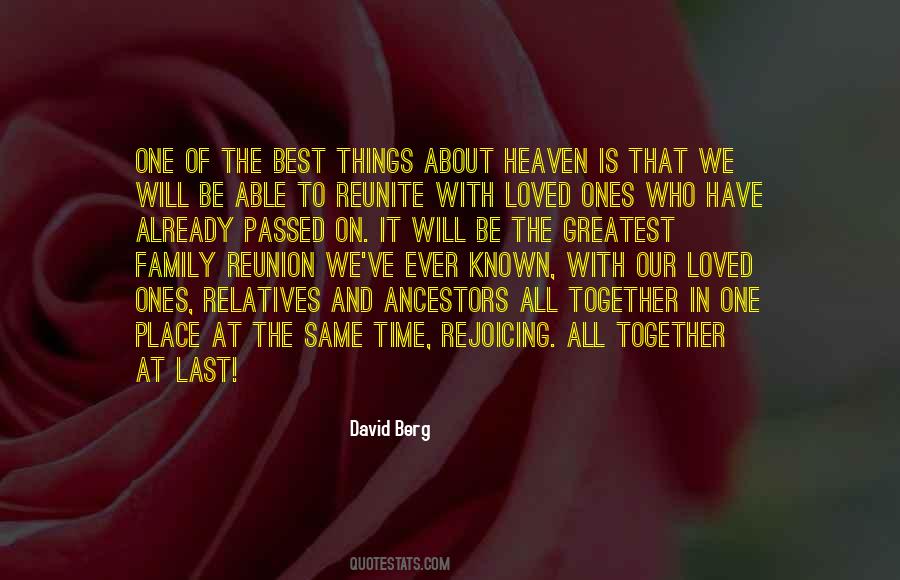 Quotes About Reunion In Heaven #1726447