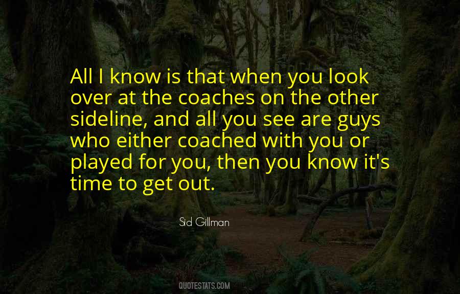 Quotes About Sideline #1592923