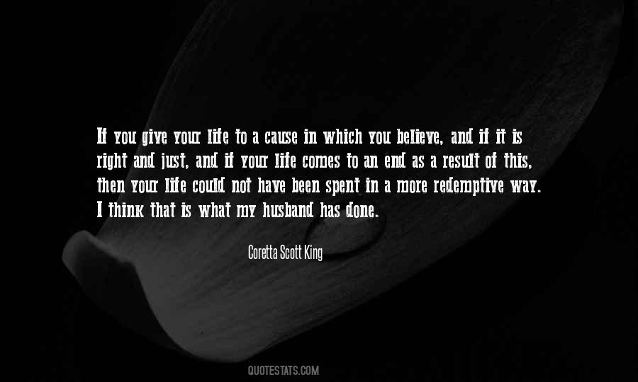 Give Your Life Quotes #131813