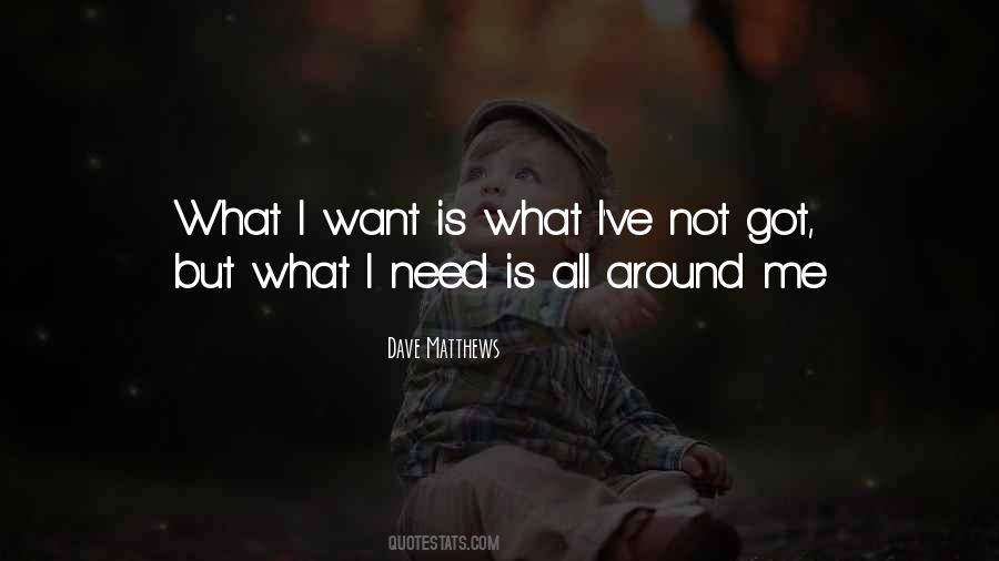 What I Need Quotes #1088179