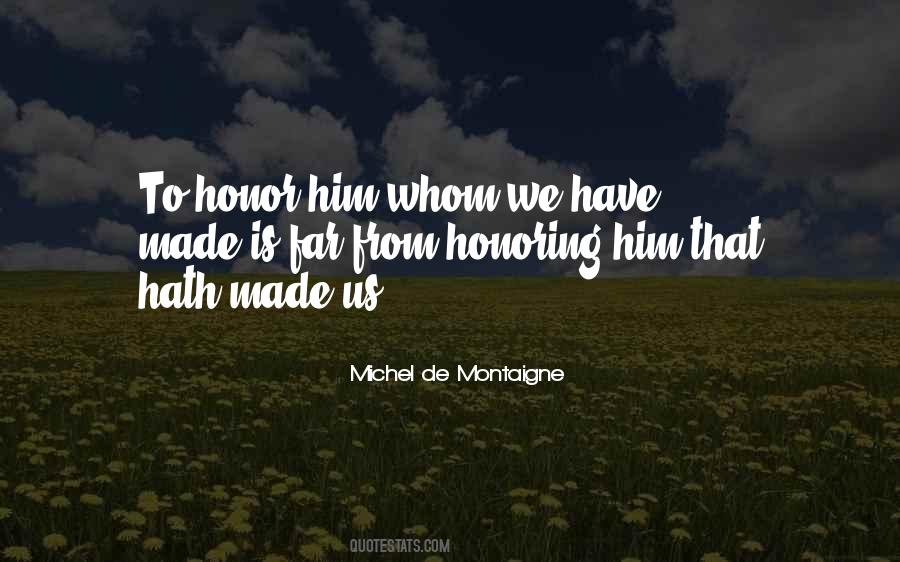 Quotes About Honoring God #1695628