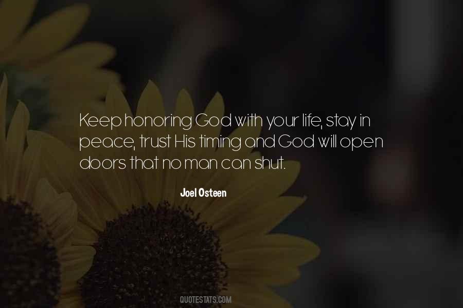 Quotes About Honoring God #176988