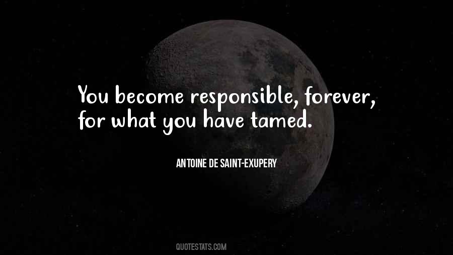 Quotes About Responsible #1783664