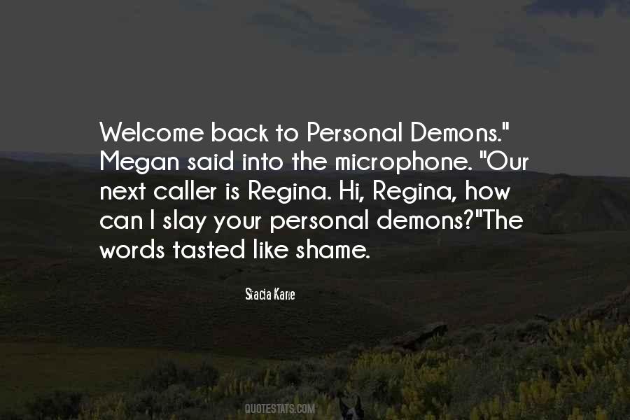 Quotes About Personal Demons #1473855
