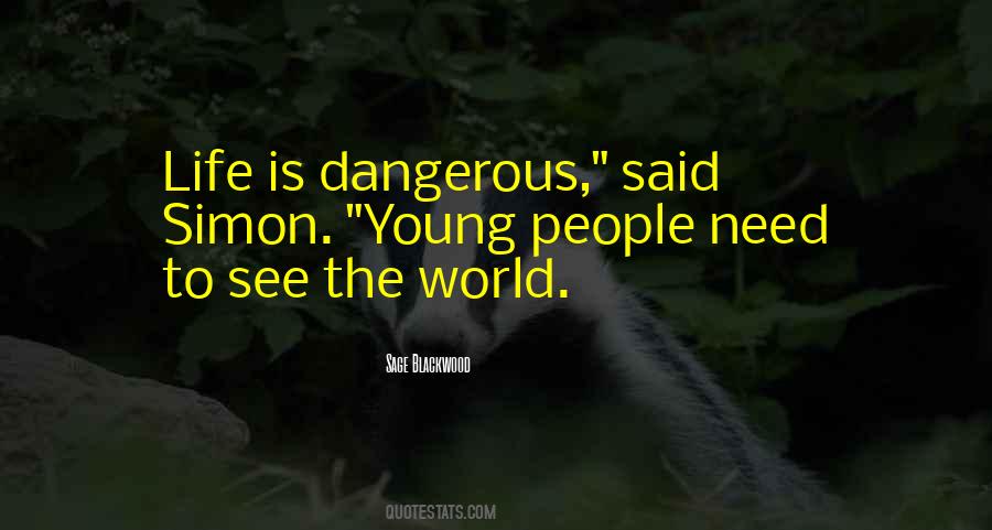 World Is Dangerous Quotes #275326