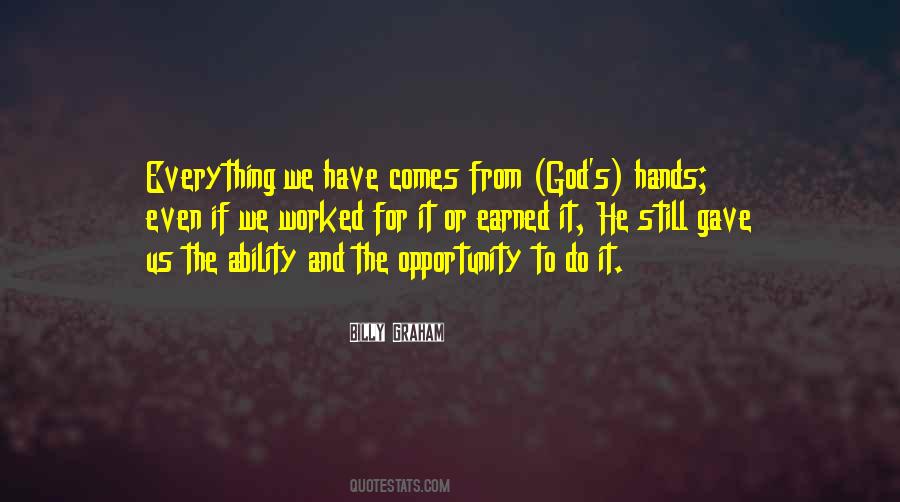 Quotes About God's Hands #905287