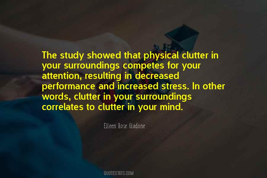 Quotes About Clutter #1721777