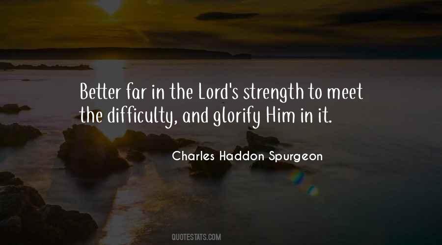 Quotes About The Lord's Strength #1702325