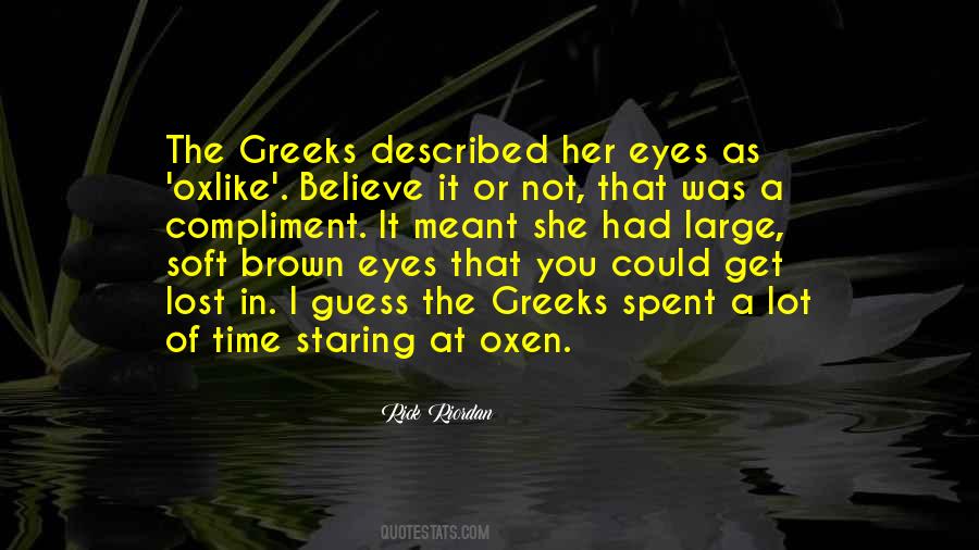 Quotes About Brown Eyes #87902
