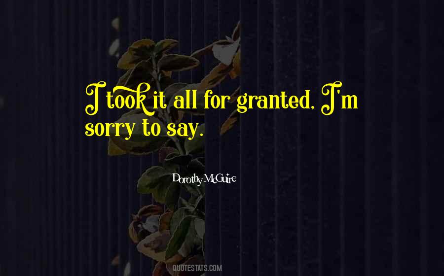 Quotes About To Say I'm Sorry #891153