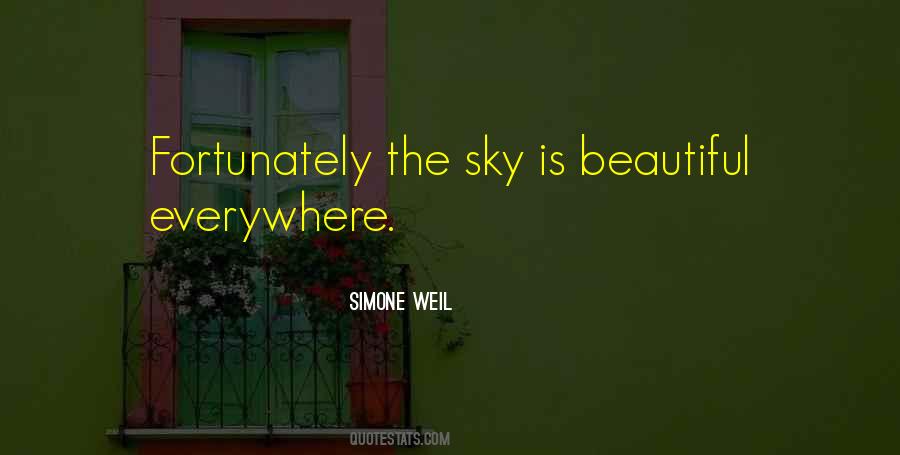 Quotes About The Beautiful Sky #697529