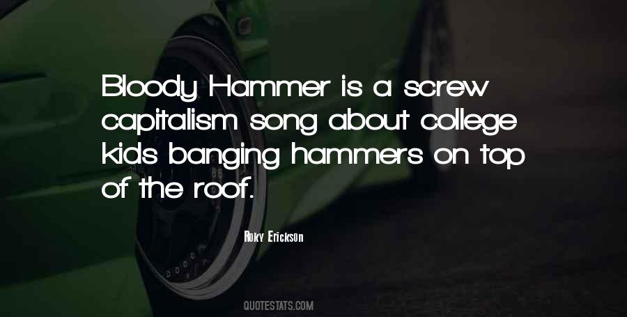 Quotes About Hammers #1444550