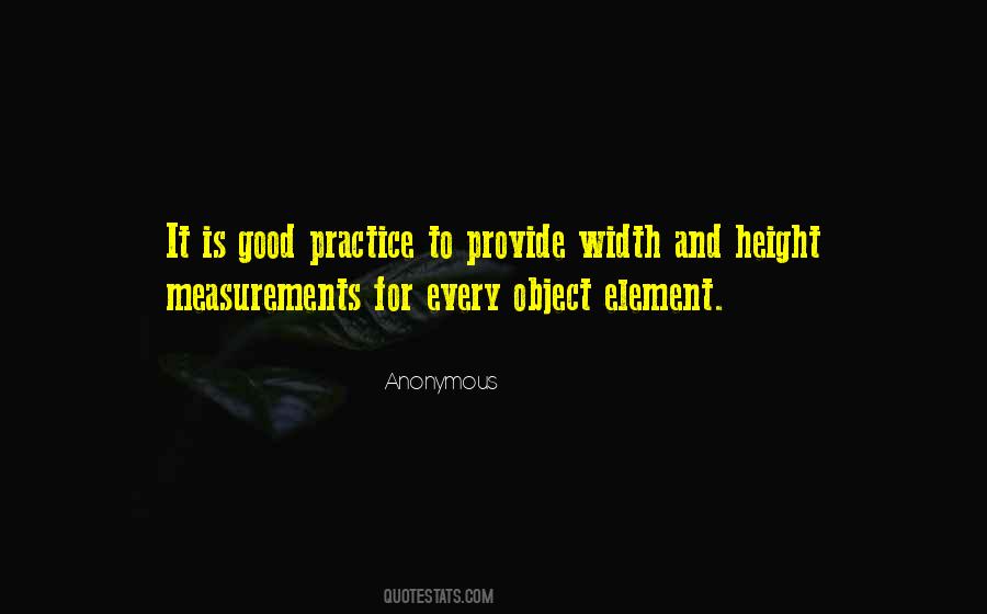 Width And Height Quotes #19161