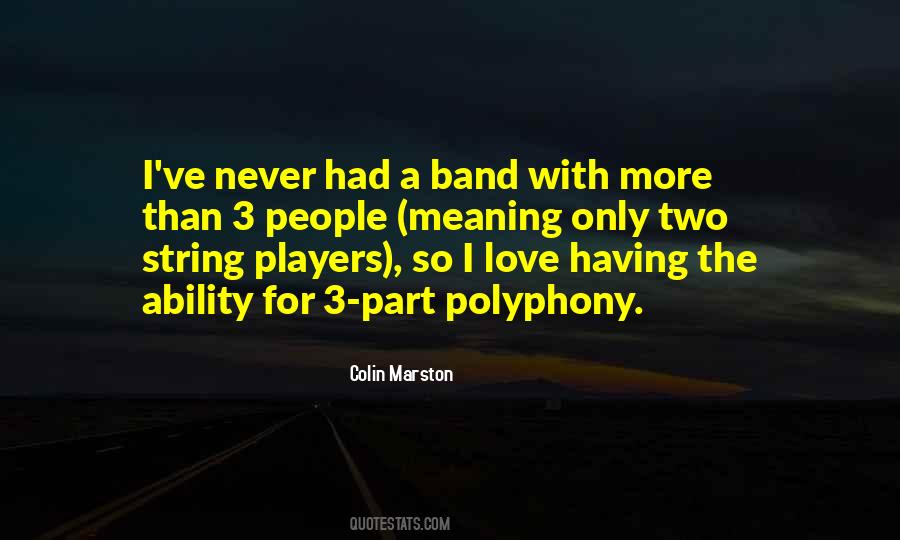 Quotes About Band #1678820