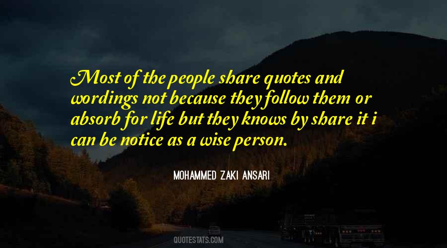 Quotes About Wise Person #169661