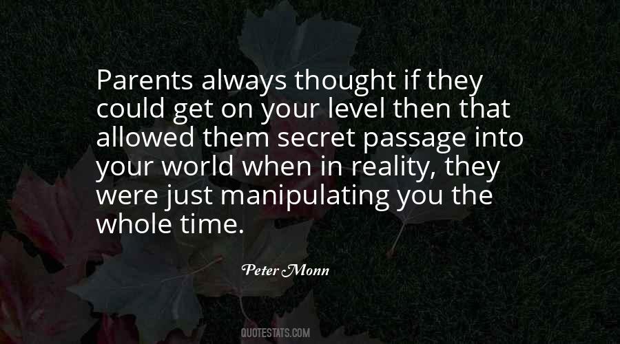 Quotes About Manipulating Parents #1567341