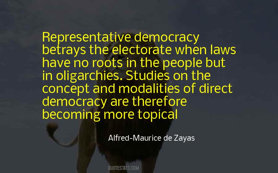 Quotes About Representative Democracy #430081