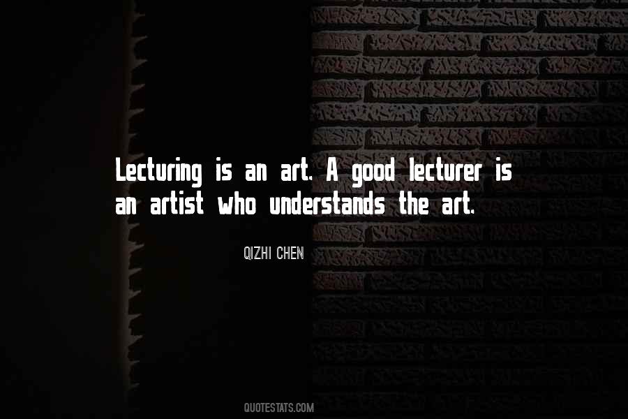 Quotes About Lecturer #696788