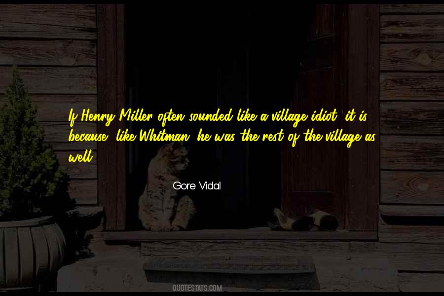 Quotes About A Village #1555271