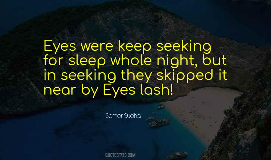 Quotes About Eyes In Night #878460