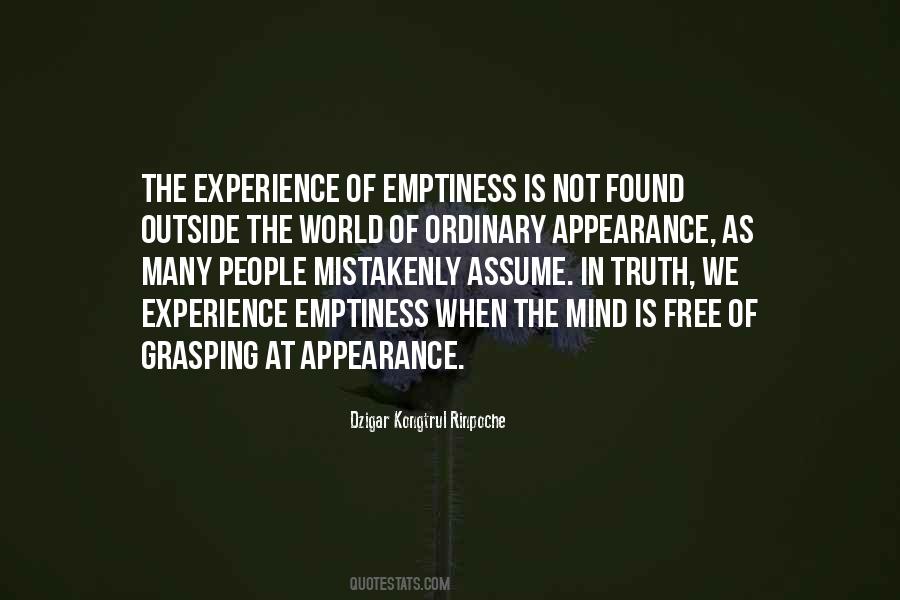 Emptiness Is Quotes #1290217