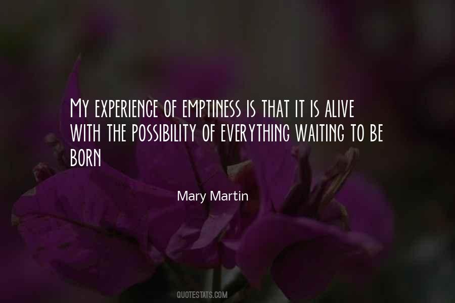 Emptiness Is Quotes #719137