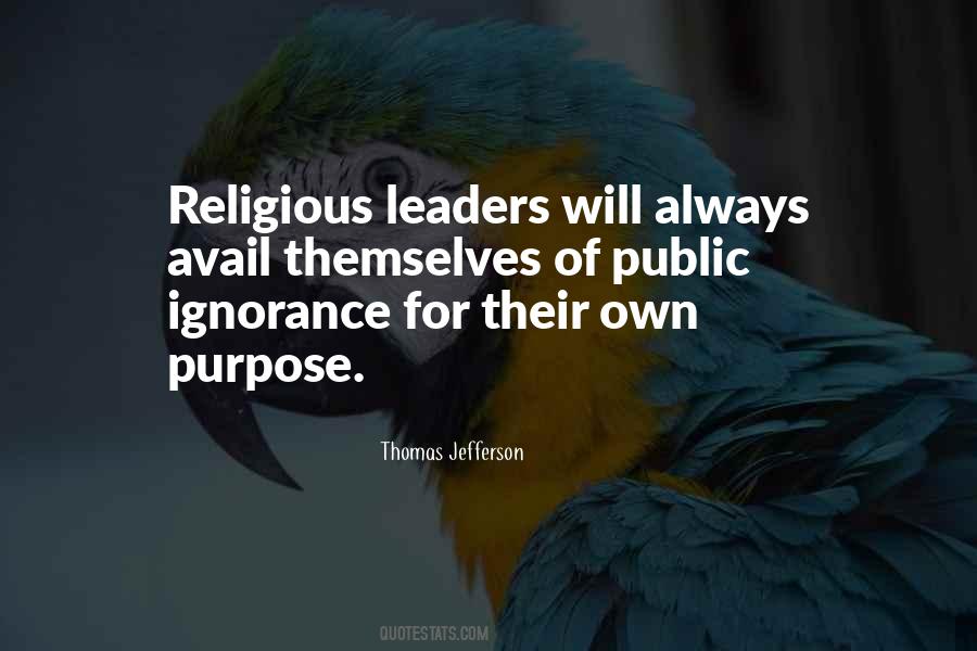 Quotes About Religious Leaders #3189