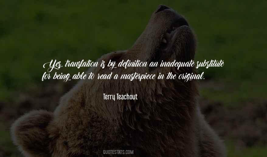 Quotes About Inadequate #1202181