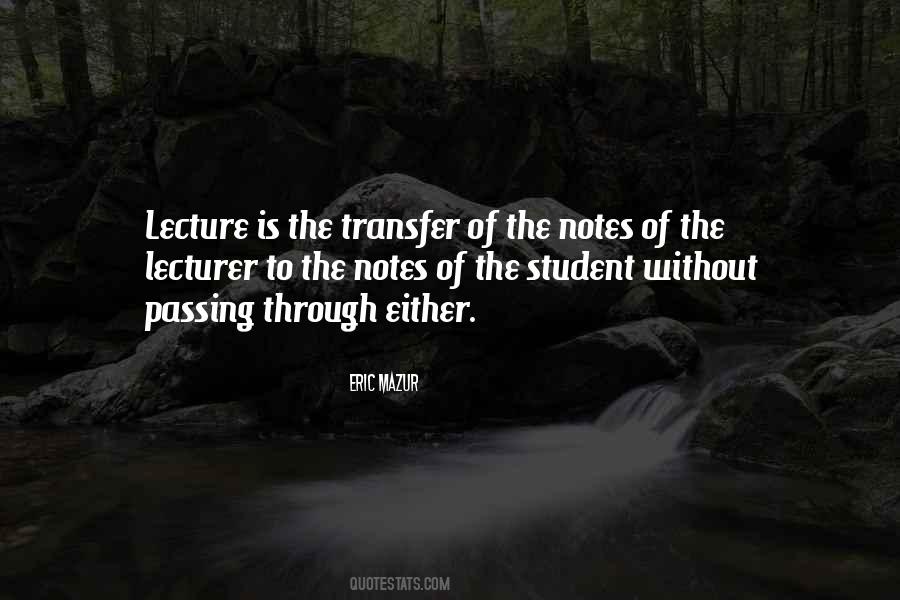 Quotes About Transfer Student #358640