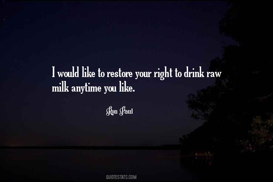 Drink Milk Quotes #498449