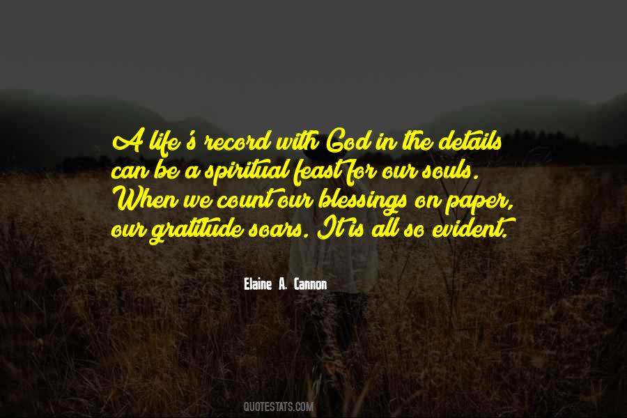 Quotes About Life's Blessings #168699