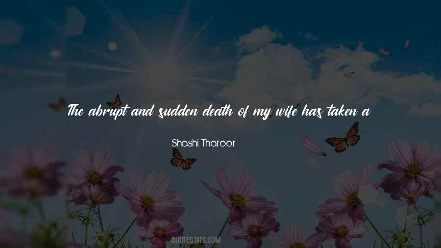 Quotes About A Sudden Death #1123266