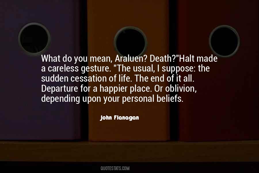 Quotes About A Sudden Death #1252678