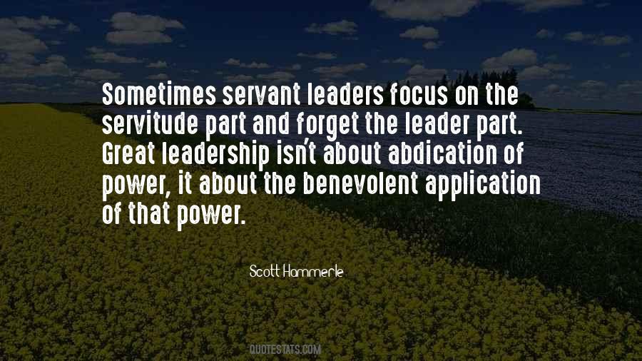 Quotes About Servant Leadership #228834