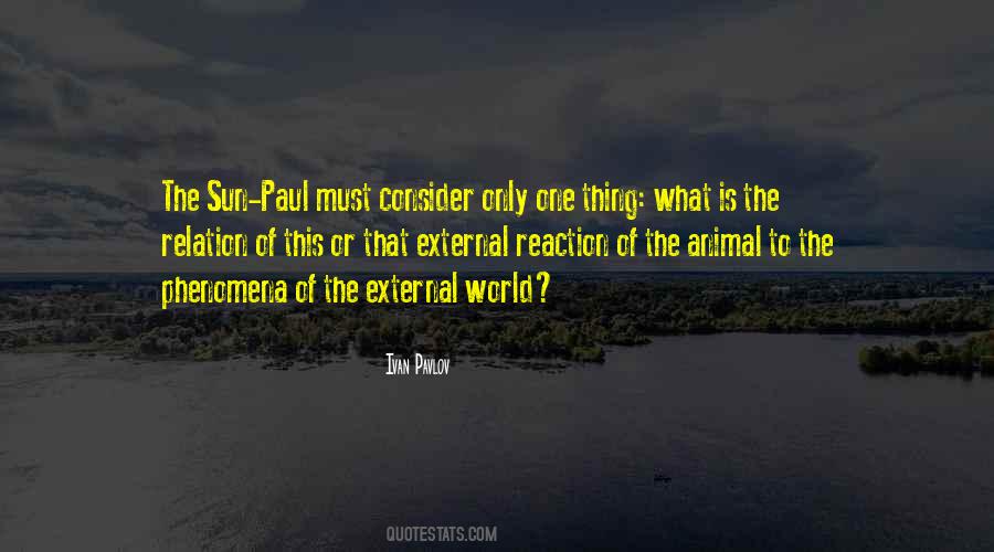 Quotes About The External World #1294520